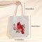 Canvas Tote Bag Embroidery Kit for Beginners,Cross Stitch Kits for Adults,DIY Needlepoint Include Cardinal Pattern,Women Shopping Reusable Grocery Bags
